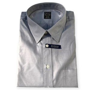 NEW Joseph & Feiss Men's Dress Shirt Light Grey, Non-Iron, neck 18 34/35